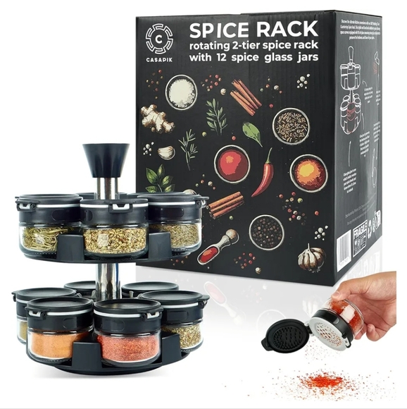 Rotating Spice Rack Organizer - Picture 1 of 7